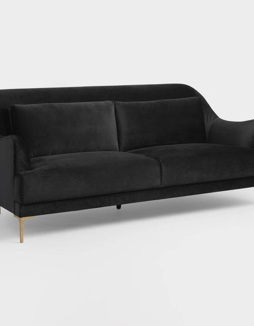 Load image into Gallery viewer, Black And Gold Samara Sofa
