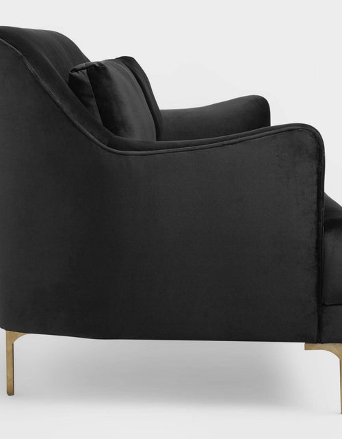 Load image into Gallery viewer, Black And Gold Samara Sofa
