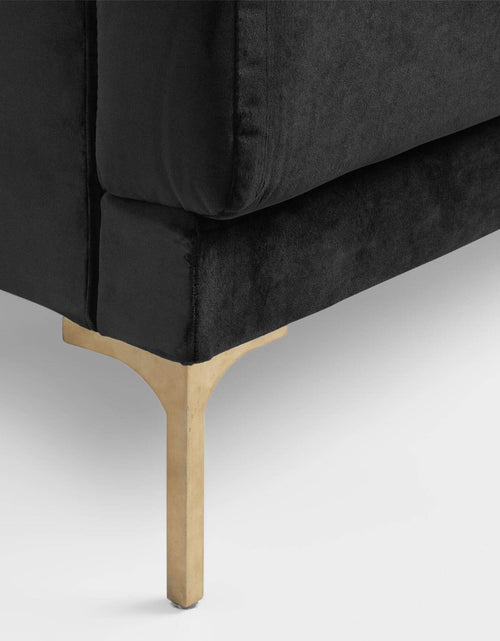 Load image into Gallery viewer, Black And Gold Samara Sofa
